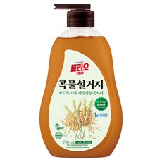 트리오 곡물설거지 맑은보리 주방세제, 750ml, 1개