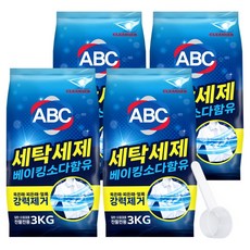 ABC潔淨洗衣粉, 4個, 3kg
