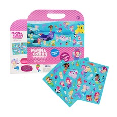 TIGER TRiBE 可攜式情境磁性貼, 歡樂美人魚 粉色 + 藍色