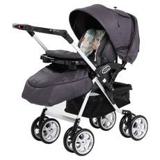 Capella 707系列 有機棉雙向手推車, 灰色