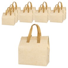 웰롯 예쁜 보냉파우치, 베이지, 10개