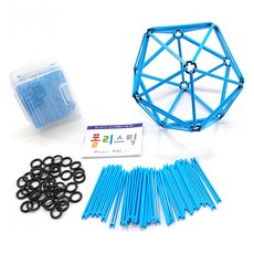 에듀카코리아 폴리스틱 블루 30p + 링블록 30p 세트, 1세트