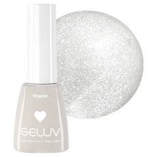 KISS NEW YORK Jelluv 磁吸凝膠指甲油 GM01K, 1個, 8g, 緞面白色