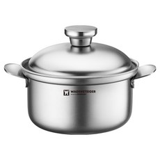 WAGENSTEIGER 電磁爐 Rostal 全五層無研磨 316不鏽鋼雙耳高湯鍋, 1個, 單一顏色, 18cm