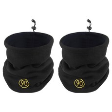 Denville 加厚二合一護頸圍脖, 2個, 黑色 + 海軍藍