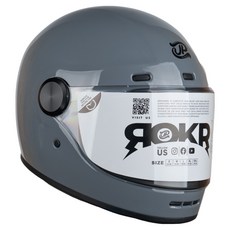 제이피엑스 ROKR 풀페이스 바이크 오토바이 헬멧, 유광그레이