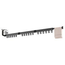 免打孔堅固吸盤式陽台伸縮晾衣架, 灰色