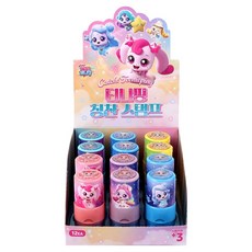 Greenpieneseu 奇妙萌可 獎勵印章 圓形 PO印章 12入組, 混色, 1套