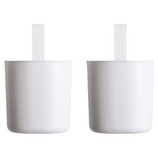 可調節長度掛桿收納整理盒 BRP1039, 2個, 白色