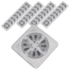 Real Picky 浴室毛髮阻擋網 廁所排水口過濾網 100入, 灰色