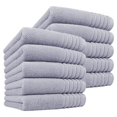 Songwol 松月 HOTEL COLLECTION 松月 Fila-line 40支毛巾 190g 精梳棉, 10個, 淺灰色