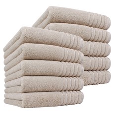 Songwol 松月 HOTEL COLLECTION 松月 Fila-line 40支毛巾 190g 精梳棉, 10個, 淺棕色