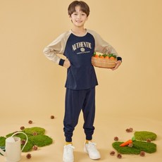 수아팜 아동용 어센틱 코튼 긴팔 내의 세트
