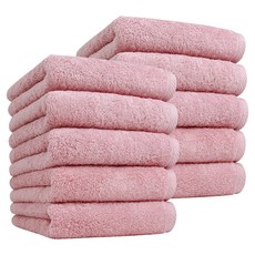 Songwol 松月 黑標毛巾 180g 40支精梳棉, 10個, 粉紅色