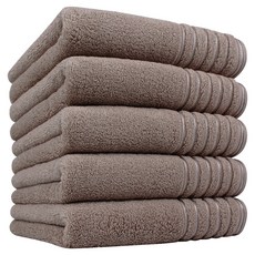 Songwol 松月 HOTEL COLLECTION 松月 Fila-line 40支毛巾 190g 精梳棉, 5個, 棕色