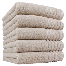 Songwol 松月 HOTEL COLLECTION 松月 Fila-line 40支毛巾 190g 精梳棉, 5個, 淺棕色