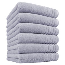 Songwol 松月 Pilla Line 40 毛巾 190g 精梳棉, 6個, 淺灰色