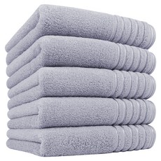 Songwol 松月 Filla-line 40 毛巾 190g 精梳棉, 5個, 淺灰色