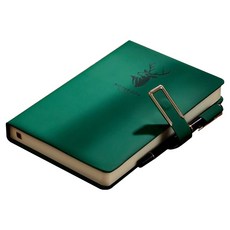 Higher Deco 防水皮革筆記本手冊日記本 160p, 1個, 綠色