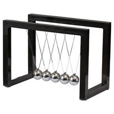 통큰창고 벨런스볼 무한동력 뉴턴진자운동 블랙 15.5 x 8.5 x 11.5 cm, 1개