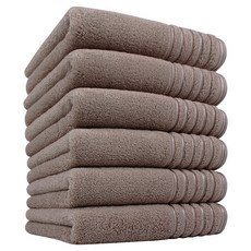 Songwol 松月 Pilla Line 40 毛巾 190g 精梳棉, 6個, 棕色