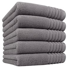 Songwol 松月 Filla-line 40 毛巾 190g 精梳棉, 5個, 灰色