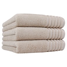 Songwol 松月 HOTEL COLLECTION 松月 Fila-line 40支毛巾 190g 精梳棉, 3個, 淺棕色