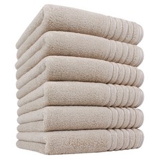 Songwol 松月 Pilla Line 40 毛巾 190g 精梳棉, 6個, 淺棕色