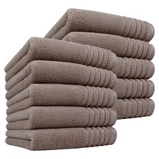 Songwol 松月 HOTEL COLLECTION 松月 Fila-line 40支毛巾 190g 精梳棉, 10個, 棕色