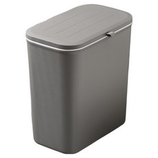 Signpost 現代設計壁掛式廚房用垃圾桶 垃圾桶, 灰色 附雙面泡棉