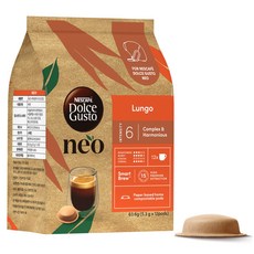 NESCAFE 雀巢咖啡 Dolce Gusto 多趣酷思 雀巢 NEO 倫戈膠囊咖啡, 12入, 5.3g, 1個