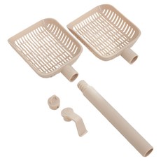 Catstag 貓咪細密長柄除草鏟+鏟頭 2入組, 1套, 淺褐色