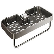 費歐家 蓮蓬頭置物架 附桿, 1個, 槍灰色