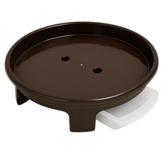 sixfarmers 堅固優質抽屜式接水盤型圓形花盆底盤, 1個, 陶器色 5號