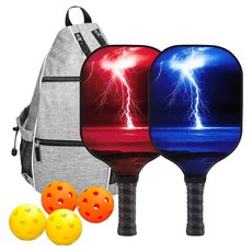 Roimaster 匹克球球拍組, 1套, Thunderbolt, 隨機出貨(匹克球)