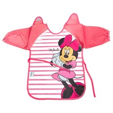 Disney 迪士尼 畫畫衣圍兜 米妮, 粉紅色