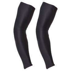 加長型彈力加壓護臂套 2個裝, 1個, 黑色