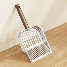 PASTEL PET 貓咪原木柄304不鏽鋼沙鏟, 1個, Type A