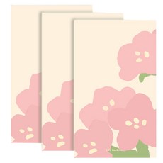 페이퍼리안 라이프가드너 메모패드 60 x 100 mm, 아젤리아, 3개, 100매
