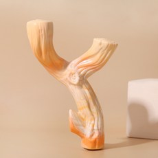 파스텔펫 반려동물 Y자형 나뭇가지 장난감, 오렌지, 1개