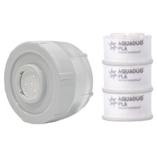 AQUADUO Pure Bubble 洗臉盆淨水器頭 + PLA 濾芯 3入組, 1套, 混合色
