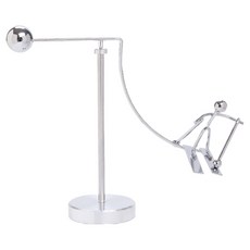 大方倉庫 無限動力書桌裝飾用牛頓擺, 銀色 滑雪者 款式5