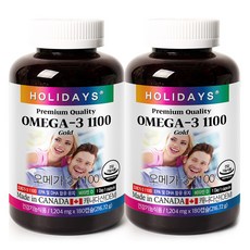 홀리데이즈 오메가3 1100, 180정, 216.72g, 2개