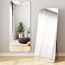 데보코 스탠드 부착형 전신거울, 화이트