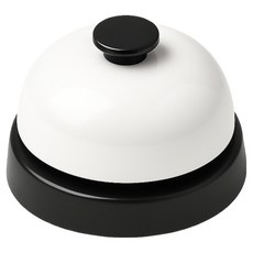 CASHCOO 깔끔한 호출벨 화이트블랙 6.4 x 4.6 cm, 1개