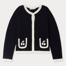 Bonpoint 兒童款羊毛開襟衫 W05GCAK00007