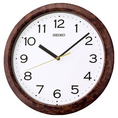 Seiko 精工 掛鐘 QHA014B, 棕色 + 白色