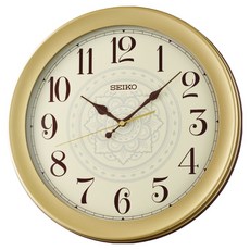 세이코 벽시계 QXA835F, 골드