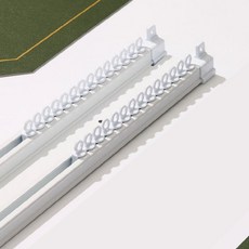 Home Drive低噪音雙層窗簾軌, 白色