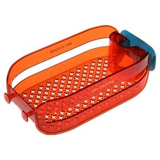 쇼핑153 씽크대 수세미 세제통 걸이 거치대, 04 투명 오렌지, 1개